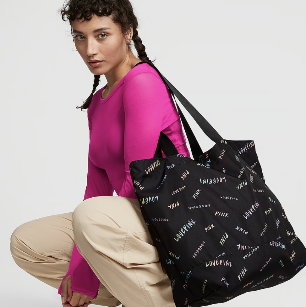 Victoria's Secret Pink Weekender Tote Bag Xl 22" Bnwt So